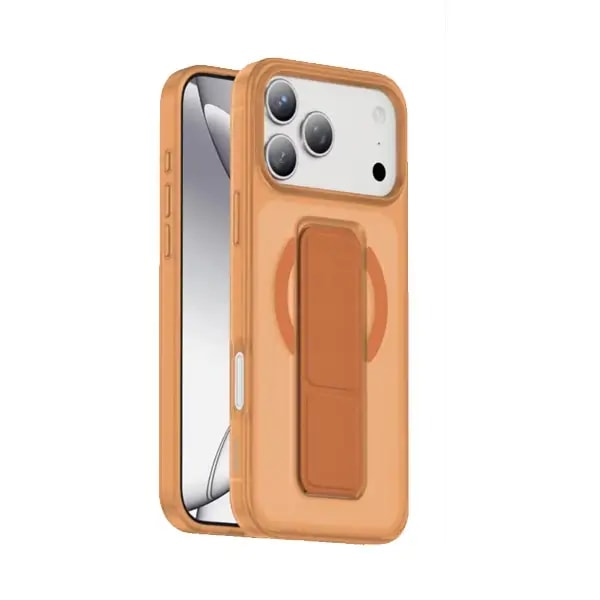 Coque de protection MagSafe avec support pliable pour iPhone 17 Pro Max Green Lion – Orange titane – GNGRP17PMOG — photo 1
