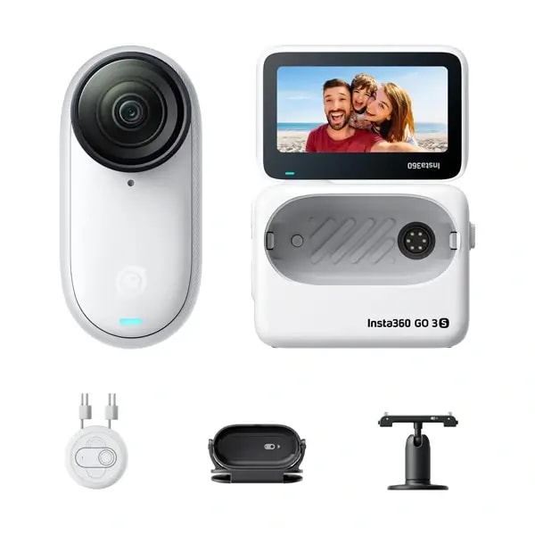 Caméra d’action 4K Insta360 GO 3S multifonctionnel – Écran tactile rabattable de 2.2″ – 64Go – 310mAh – 2H20min d’autonomie – IPX4 – Stabilisation — photo 1