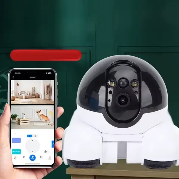 Caméra de surveillance Mobile – 1080P – batterie Rechargeable 5200mAh – Conversation bidirectionnelle – Double Objectif Avant et Arrière – 2025804646 — photo 4