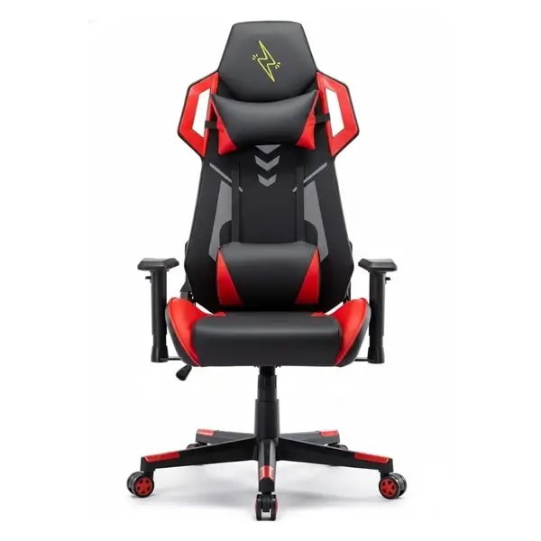 Chaise Gaming – Urban Wave – matériau en maille et PU + accoudoirs 2D – version OC Vegas – Rouge/Noir — photo 1