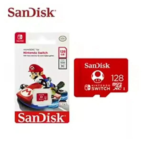 Carte mémoire SanDisk pour Nintendo – 128Go – Compatible avec la Nintendo Switch et OLED – SDSQXAO-128G-GNCZN — photo 1