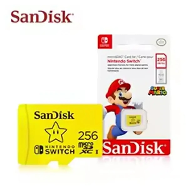 Carte mémoire SanDisk pour Nintendo – 256Go – Compatible avec la Nintendo Switch et OLED -SDSQXAO-256G-GNCZN — photo 1