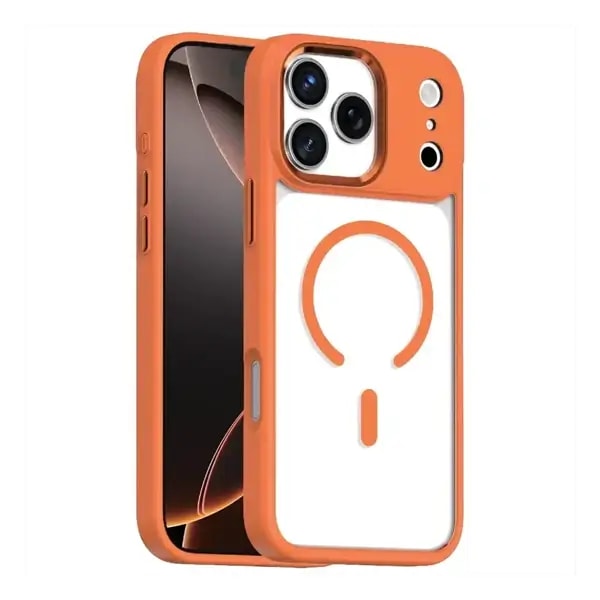Coque pour iPhone 17 Pro Green Lion Titan – Compatible MagSafe – Anti-rayures – Protection de la caméra – Orange – GNTITMG17POG — photo 1