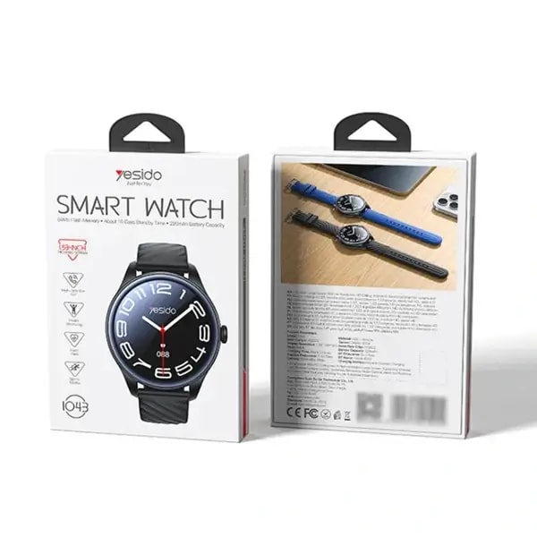 Montre connectée intelligente de suivi de Fitness Yesido – 7 à 10 jour d’autonomie – BT – Écran 1,53″ – Prise en charge des appels – Fréquence cardiaque – IO43 — photo 3