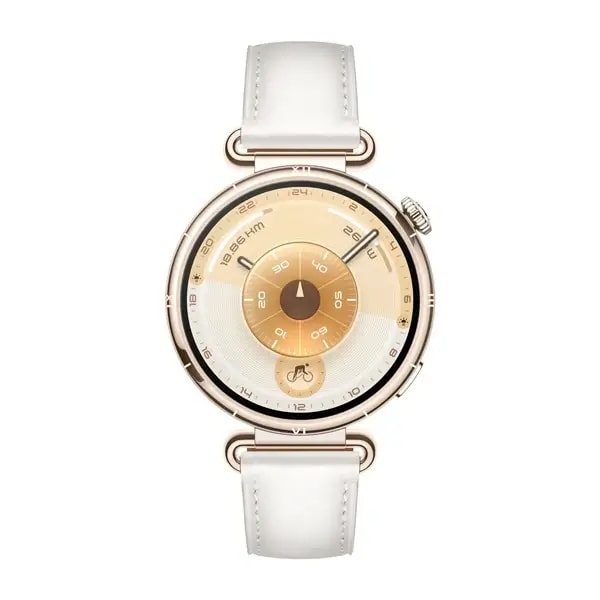 Montre connectée Huawei Watch GT6 – 41mm – 1,32″ – Jusqu’à 21 jours d’autonomie – BT -GPS – IP68 + IP69 (50m) – Android et IOS – bracelet en cuir blanc – KSU-B19 — photo 1