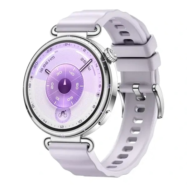 Montre connectée Huawei Watch GT6 – 41mm – 1,32″ – Jusqu’à 21 jours d’autonomie – GPS – BT – IP68 + IP69 (50m) – Android et IOS – bracelet en silicone violet – KSU-B19 — photo 1