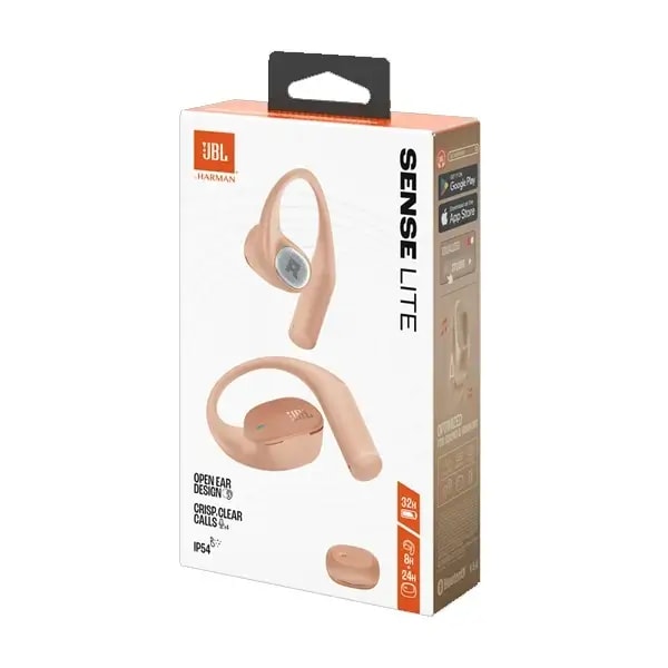 Écouteur JBL Sense Lite – 32h d’autonomie – BT 5.4 – IP54 – Connexion multi-points – Beige — photo 3
