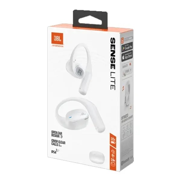 Écouteur JBL Sense Lite – 32h d’autonomie – BT 5.4 – IP54 – Connexion multi-points – Blanc — photo 3