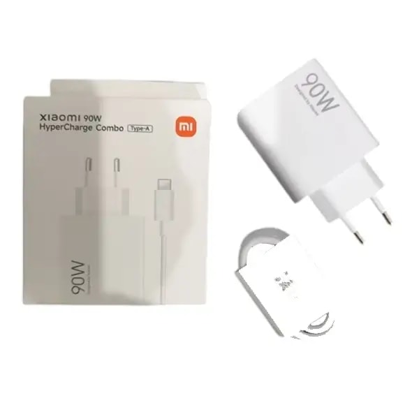 Chargeur secteur de téléphone rapide Xiaomi Hypercharge Combo – 90W – Type-A vers câble de données Type-C – BHR9459EU — photo 1