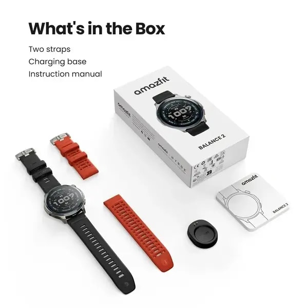 Montre connectée Amazfit Balance 2 – Écran AMOLED 1,5″ – 21 jours d’autonomie – GPS – BT 5.2 – Wifi – Noir — photo 3