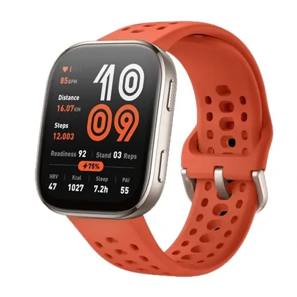 Montre connecté Amazfit Bip 6 – Écran AMOLED 1,97″ – Écran tactile – Jusqu’à 14 jours – Rouge — photo 1