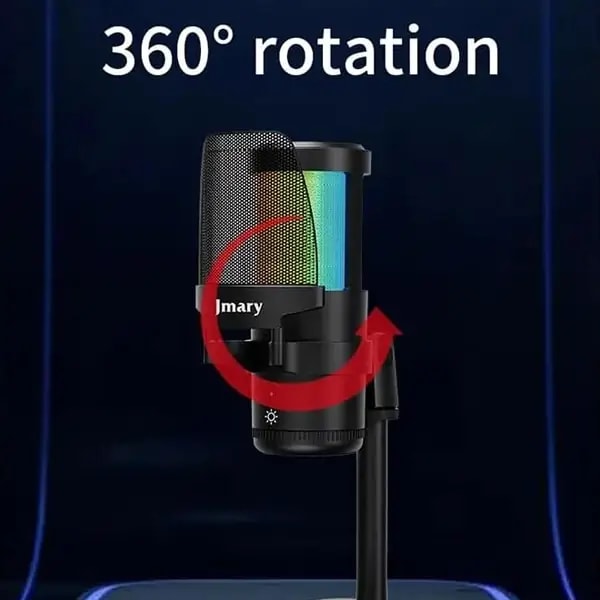 Microphone filaire avec câble USB/Type C – JMARY – Réduction de bruit – Compatible avec PC, téléphones et tablettes – MC-PW13 — photo 3