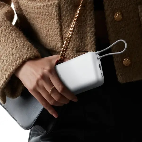 Powerbank Xiaomi 22,5W – 20000mAh – câble USB Type-C intégré – BHR9738GL – Gris Clair — photo 3