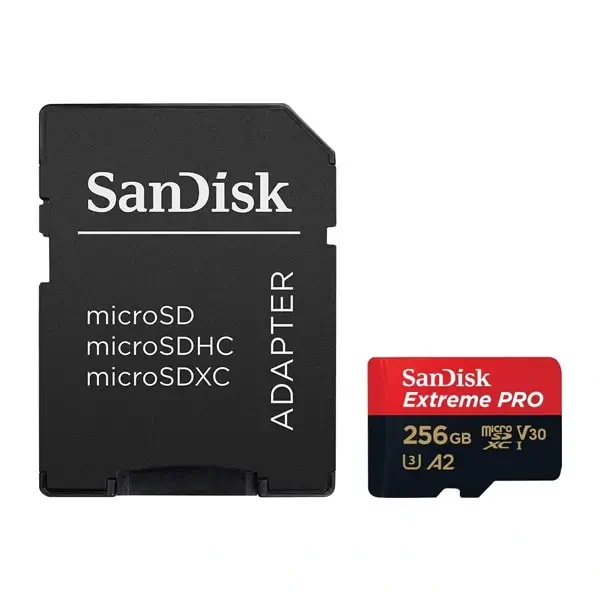 Carte mémoire SanDisk Extreme Pro microSDXC UHS-I Card – 256Go – Pour smartphone, caméra d’action ou drone – SDSQXCD-256G-GN6MA — photo 3