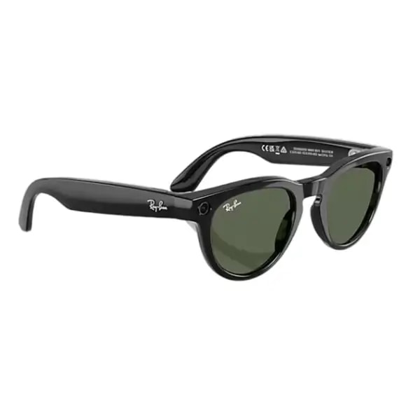 Lunette connectée Ray-Ban Wayfarer Shiny Black 2e génération – G15 Vert – Monture brillant noir – 32Go – 8h d’autonomie – Wifi – BT – Android et IOS – RW4012 — photo 2