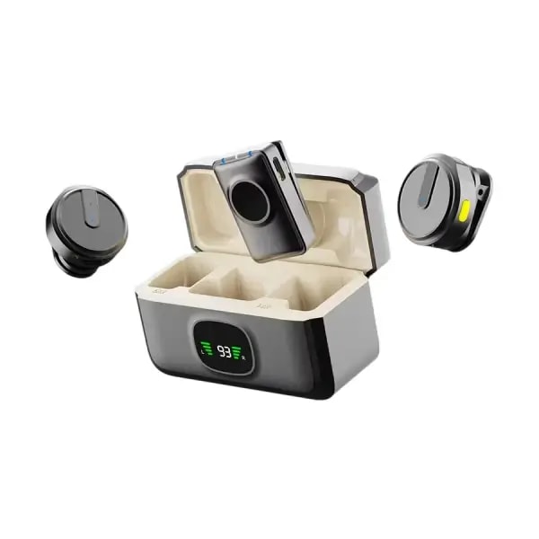 Micro cravate sans fil Green Lion GLM-Wireless Mic Lite – 7h d’autonomie – Jusqu’à 20 mètres – Annulation du bruit ambiant – 2 microphones et un récepteur – GNGLMWIMICBK — photo 1