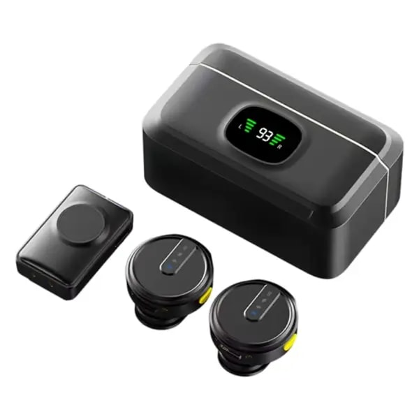 Micro cravate sans fil Green Lion GLM-Wireless Mic Lite – 7h d’autonomie – Jusqu’à 20 mètres – Annulation du bruit ambiant – 2 microphones et un récepteur – GNGLMWIMICBK — photo 2