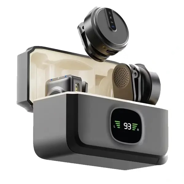 Micro cravate sans fil Green Lion GLM-Wireless Mic Lite – 7h d’autonomie – Jusqu’à 20 mètres – Annulation du bruit ambiant – 2 microphones et un récepteur – GNGLMWIMICBK — photo 3
