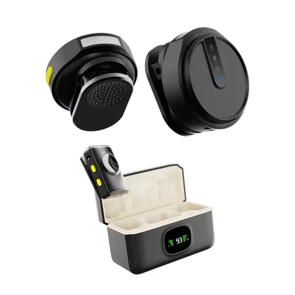 Micro cravate sans fil Green Lion GLM-Wireless Mic Lite – 7h d’autonomie – Jusqu’à 20 mètres – Annulation du bruit ambiant – 2 microphones et un récepteur – GNGLMWIMICBK — photo 4