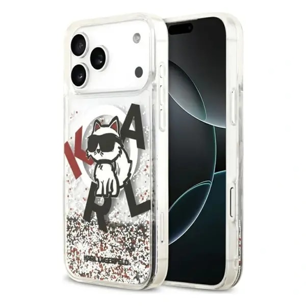 Coque pour iPhone 17 Pro Max Karl Lagerfeld à paillettes liquides – Compatible MagSafe – KLHMP17XLCHSCTDT — photo 2