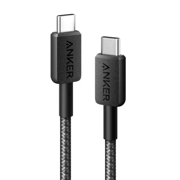 Câble de charge en nylon Anker 322 3 FT Braided – Type-C vers Type-C – 60W