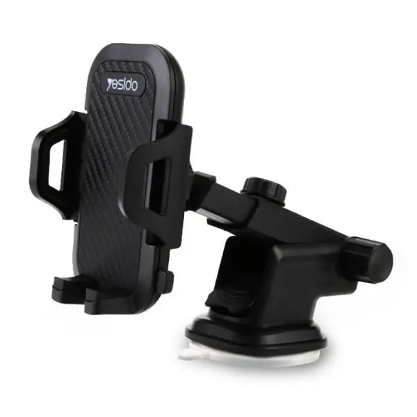 Support de téléphone portable universel flexible pour tableau de bord de voiture et de camion Yesido – 360° – Bras de serrage télescopique – C23 — photo 1