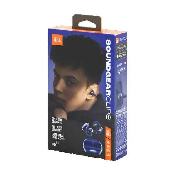 Écouteur JBL SOUNDGEAR CLIP – 8h d’autonomie – IP54 – BT 5.4 – Ouvert à conduction aérienne – Bleu — photo 4