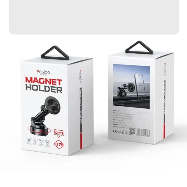 Support de téléphone de voiture pour tableau de bord avec anneau magnétique Yesido – Rotation à 360° – Magsafe – C179 — photo 3