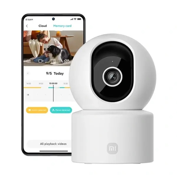 Caméra de surveillance intérieure Xiaomi C302 – 360°- 2K – Détection IA – Alexa et Google – BHR08SVGL — photo 1