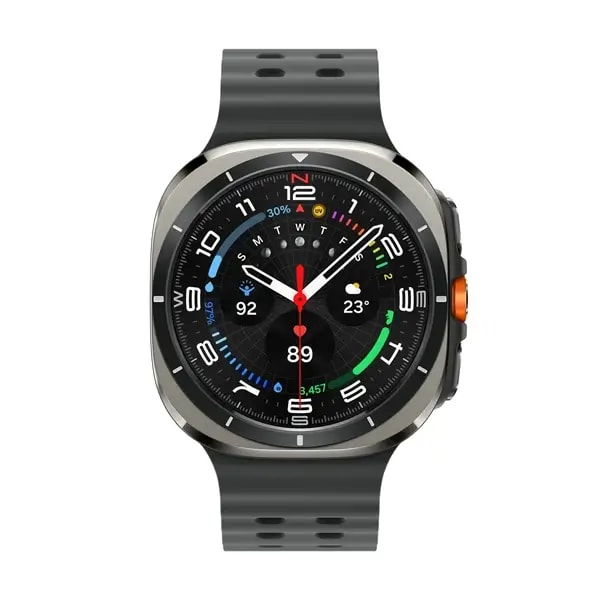 Montre connectée Samsung Galaxy Watch Ultra – Année 2025 – 47mm – 100h d’autonomie – Super AMOLED – 1,5″ – IP68 – BT – Wifi – GPS – 2/64Go – Argent titane – SM-L705FZS1INS — photo 1