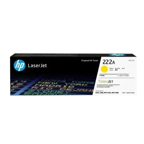 Cartouche de Toner HP 222A – Jaune – Originale — photo 1