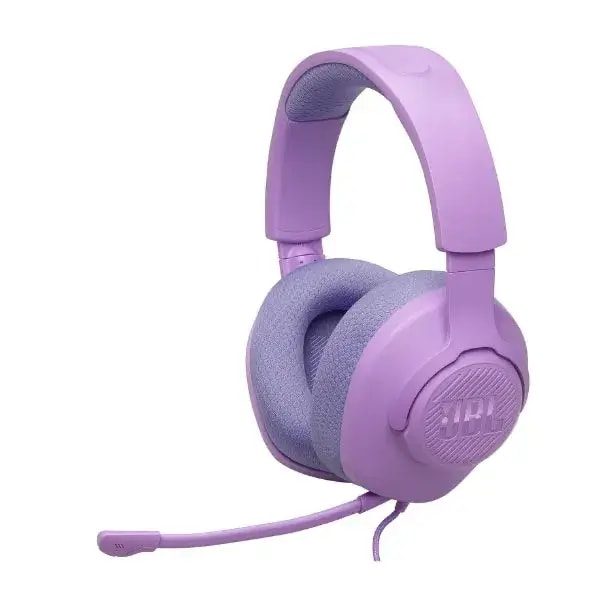 Casque gaming filaire JBL Quantum 100M2 – Câble 1,2m – Microphone amovible – Compatible avec PC, Xbox, PlayStation, Switch, mobile, Mac, VR – Violet — photo 1