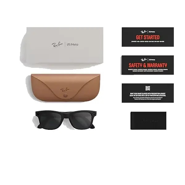 Lunette connectée Ray-Ban 2e Gen Wayfarer Shiny Black – Mémoire flash de 32Go/500+photos ou 100+vidéos de 30s – Transition Graphite Vert — photo 4