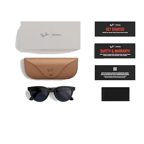 Lunette connectée Ray-Ban 2e Gen Headliner Shiny Black – Mémoire flash de 32Go/500+photos ou 100+vidéos de 30s – Transition Saphir — photo 4