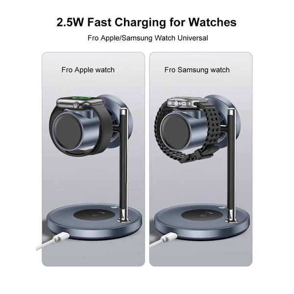 Station de charge sans fil 3en1 Yesido – 32,5W – Compatible avec appareils Apple et Samsung – DS40 — photo 3