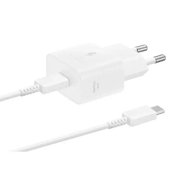 Chargeur Samsung 25W avec un câble type-C – Charge Rapide – Boitier type-C – Blanc – EP-T2510XWEGWW — photo 1