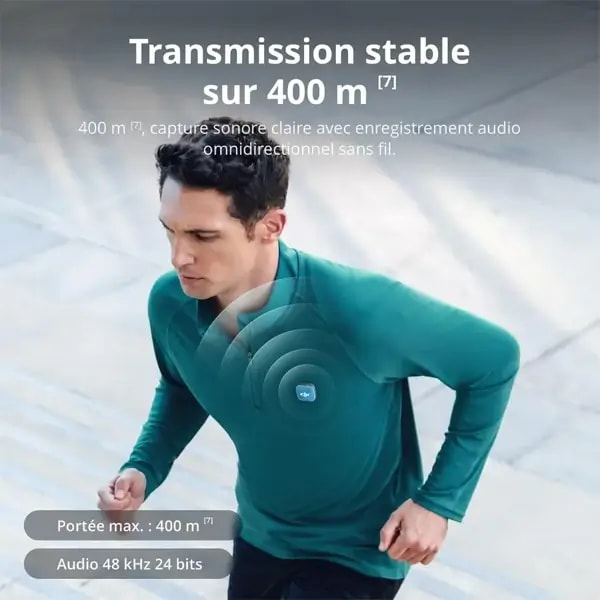 Micro cravate DJI Mic Mini 2 – 2 TX & 1 RX – Type-C – Portée 400M – 48h d’autonomie – ANC à deux niveaux – DMM529 — photo 6