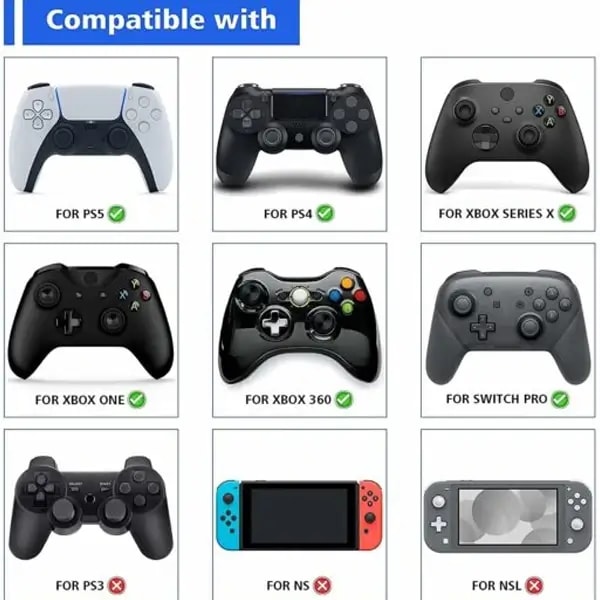 Anneaux de précision pour manettes PS5 / PS4 / Xbox / Switch Pro Dobe, vue 3