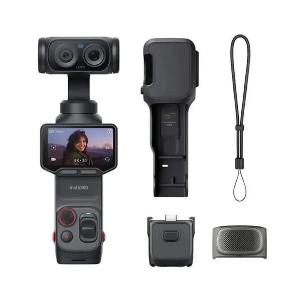 Insta360 Luna Ultra 8K – Caméra d’action avec écran détachable – 47Go – Type-C – double objectifs – 4h d’autonomie – Écran tactile OLED 2″ – Wifi – BT — photo 2