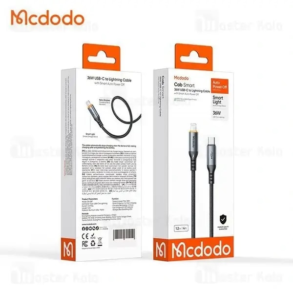 Câble de charge Mcdodo Cab Luma – 36W – Type-c vers Lightning pour iPhone – 1.2m – Arrêt automatique, autre vue
