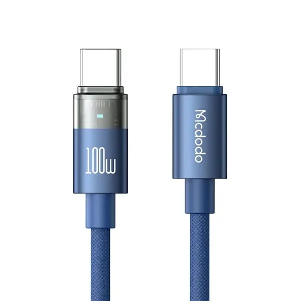 Câble de charge Mcdodo Cab Luma – 100W – Type-c vers type-c – 1.2m – Voyant lumineux