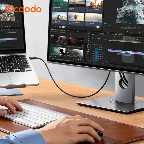 Câble adaptateur Mcdodo Cab Flow – Type-C vers HDMI – 4K – 2m – Pour transmissions d’images Ultra nette – CA-7900 — photo 2