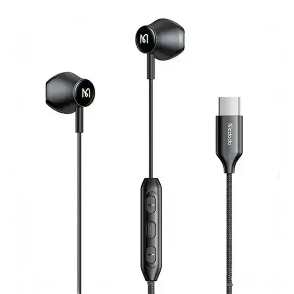 Écouteur filaire Mcdodo Sparkling – Connecteur type-c – 120cm – Éclairage RGB synchronisé avec la musique – HP-4700 — photo 1