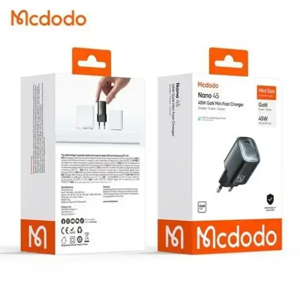 Boitier de charge Mcdodo Nano 45- Puissance 45W – Port Type-C – CH-4431 — photo 2