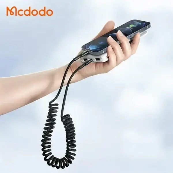 Câble de charge flexible Mcdodo – Type-c vers Lightning pou iPhone – Puissance 36W – 1,8m, autre vue