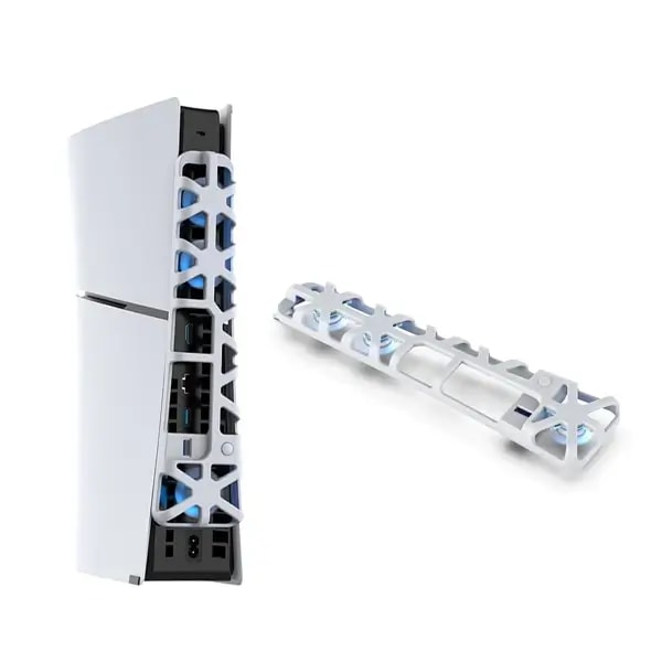 Ventilateur de refroidissement PS5 Slim Dobe – Équipé de plusieurs ventilateurs puissants – Alimentation USB – Blanc – TP5-3538S — photo 1