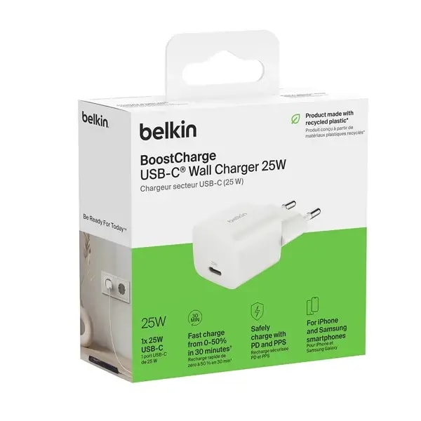 Boitier de charge Belkin – 25W – Port Type-C – Rechargement rapide – WCA012kqWH — photo 2