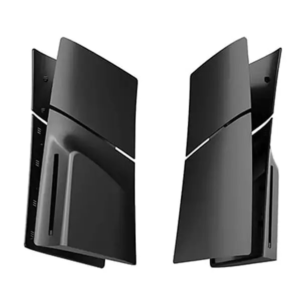 Coque de remplacement pour la PS5 Slim Édition – Façades et plaques arrière – Compatible uniquement avec la PS5 Slim version disque – Noir – GP-529 — photo 1