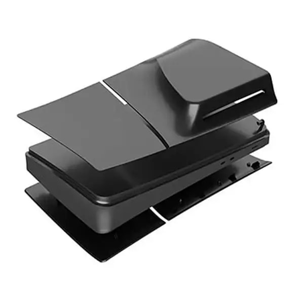 Coque de remplacement pour la PS5 Slim Édition – Façades et plaques arrière – Compatible uniquement avec la PS5 Slim version disque – Noir – GP-529 — photo 2