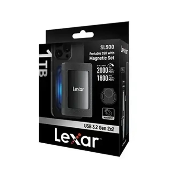 Disque Dur SSD 1To magnétique pour Smartphone Lexar – Gen 2×2 – Type-C – USB 3.0 – 2000MB/S – SL500 — photo 3